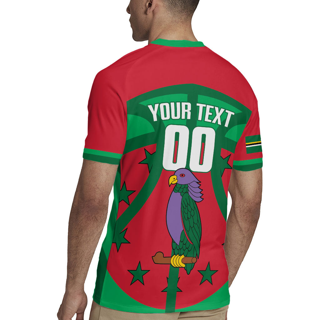 Dominica Basketball Custom Rugby Jersey Sisserou Parrot Sporty Style