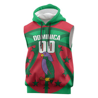 Dominica Basketball Custom Sleeveless Hoodie Sisserou Parrot Sporty Style