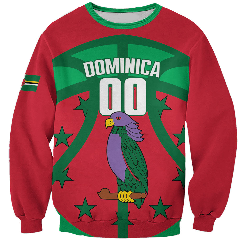 Dominica Basketball Custom Sweatshirt Sisserou Parrot Sporty Style