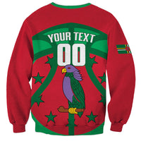 Dominica Basketball Custom Sweatshirt Sisserou Parrot Sporty Style