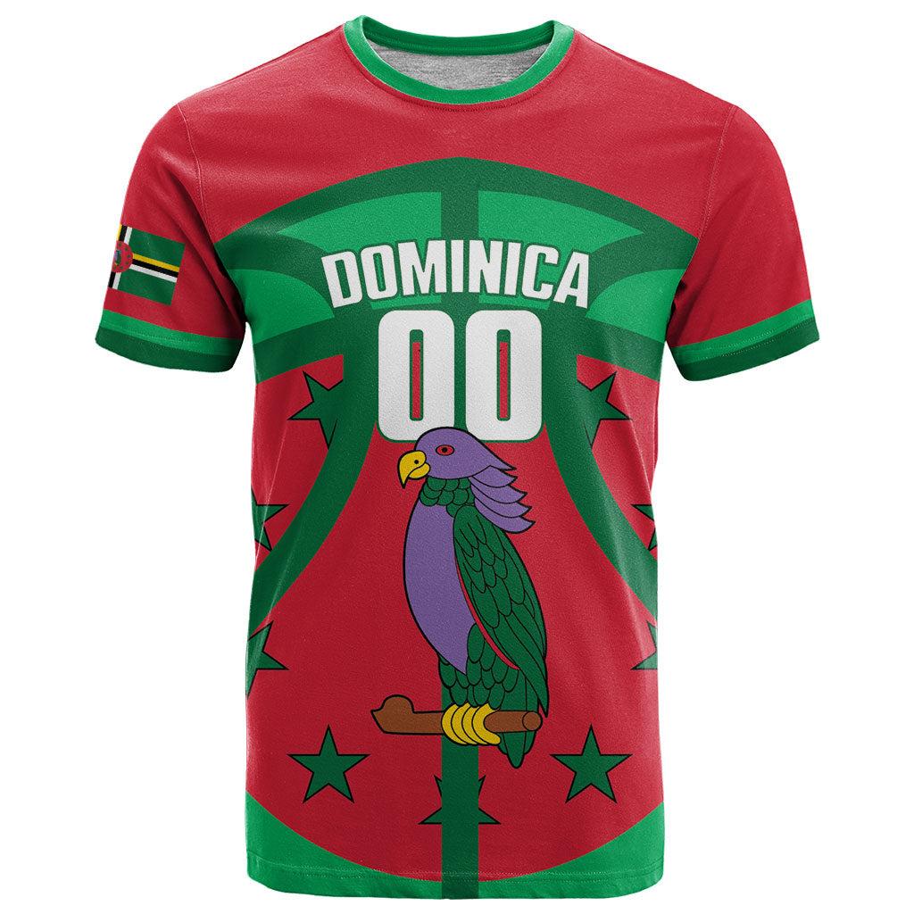 Dominica Basketball Custom T Shirt Sisserou Parrot Sporty Style