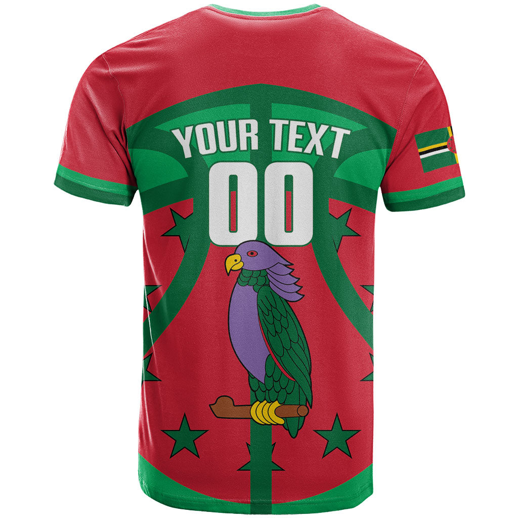 Dominica Basketball Custom T Shirt Sisserou Parrot Sporty Style