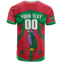 Dominica Basketball Custom T Shirt Sisserou Parrot Sporty Style
