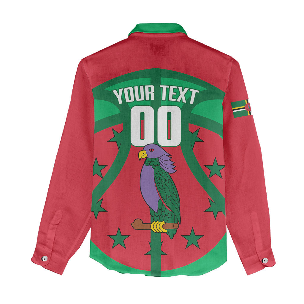 Dominica Basketball Custom Women Casual Shirt Sisserou Parrot Sporty Style