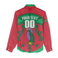Dominica Basketball Custom Women Casual Shirt Sisserou Parrot Sporty Style