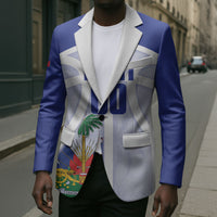 Haiti Basketball Custom Blazer Ayiti Coat Of Arms White Sporty Style