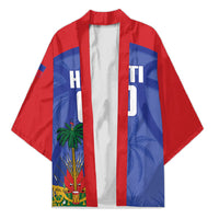 Haiti Basketball Custom Kimono Ayiti Coat Of Arms Blue Sporty Style