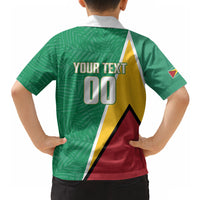 Guyana Basketball Custom Hawaiian Shirt Tropical Leaves Flag Style