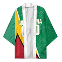 Guyana Basketball Custom Kimono Tropical Leaves Flag Style