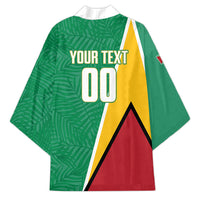 Guyana Basketball Custom Kimono Tropical Leaves Flag Style