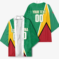 Guyana Basketball Custom Kimono Tropical Leaves Flag Style