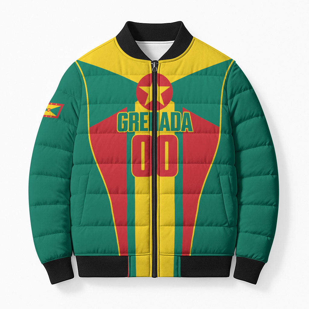 Grenada Basketball Custom Bomber Puffer Jacket Go Island of Spice