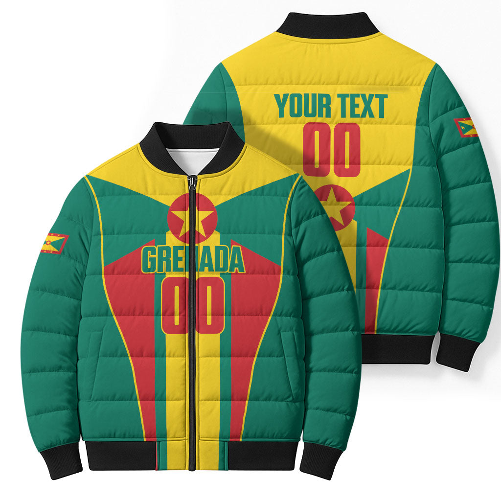 Grenada Basketball Custom Bomber Puffer Jacket Go Island of Spice