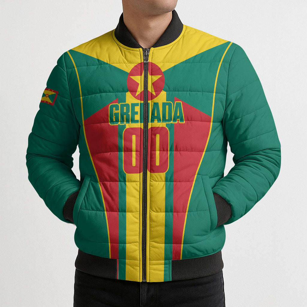 Grenada Basketball Custom Bomber Puffer Jacket Go Island of Spice