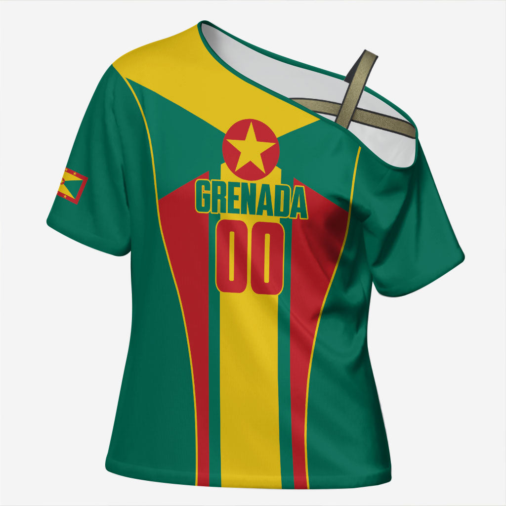 Grenada Basketball Custom Cross Shoulder Shirt Go Island of Spice