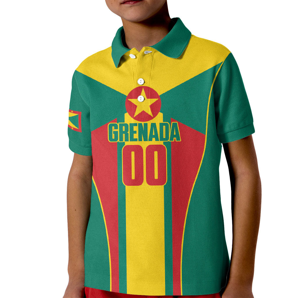 Grenada Basketball Custom Kid Polo Shirt Go Island of Spice