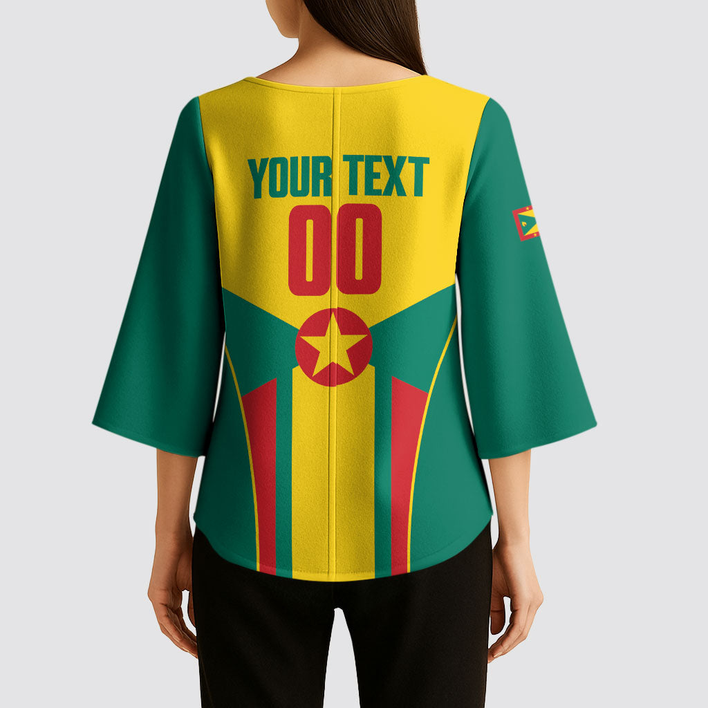 Grenada Basketball Custom Kimono Sleeve Blouse Go Island of Spice