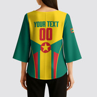 Grenada Basketball Custom Kimono Sleeve Blouse Go Island of Spice