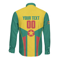 Grenada Basketball Custom Long Sleeve Button Shirt Go Island of Spice