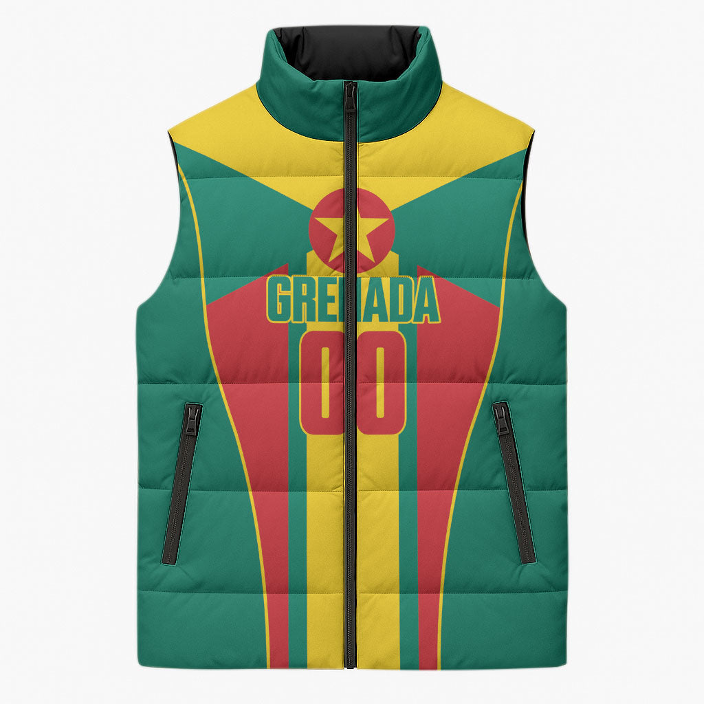 Grenada Basketball Custom Sleeveless Puffer Jacket Go Island of Spice