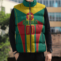 Grenada Basketball Custom Sleeveless Puffer Jacket Go Island of Spice