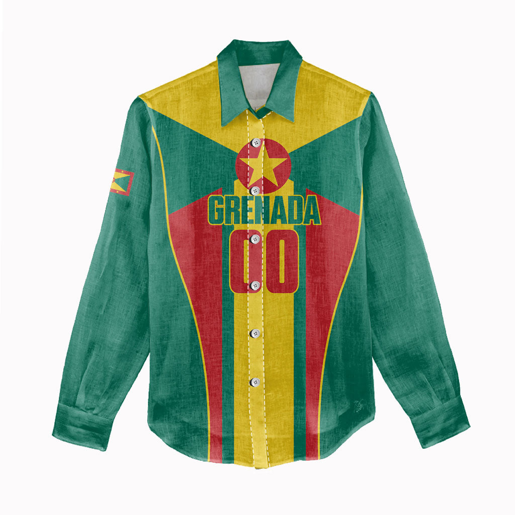 Grenada Basketball Custom Women Casual Shirt Go Island of Spice