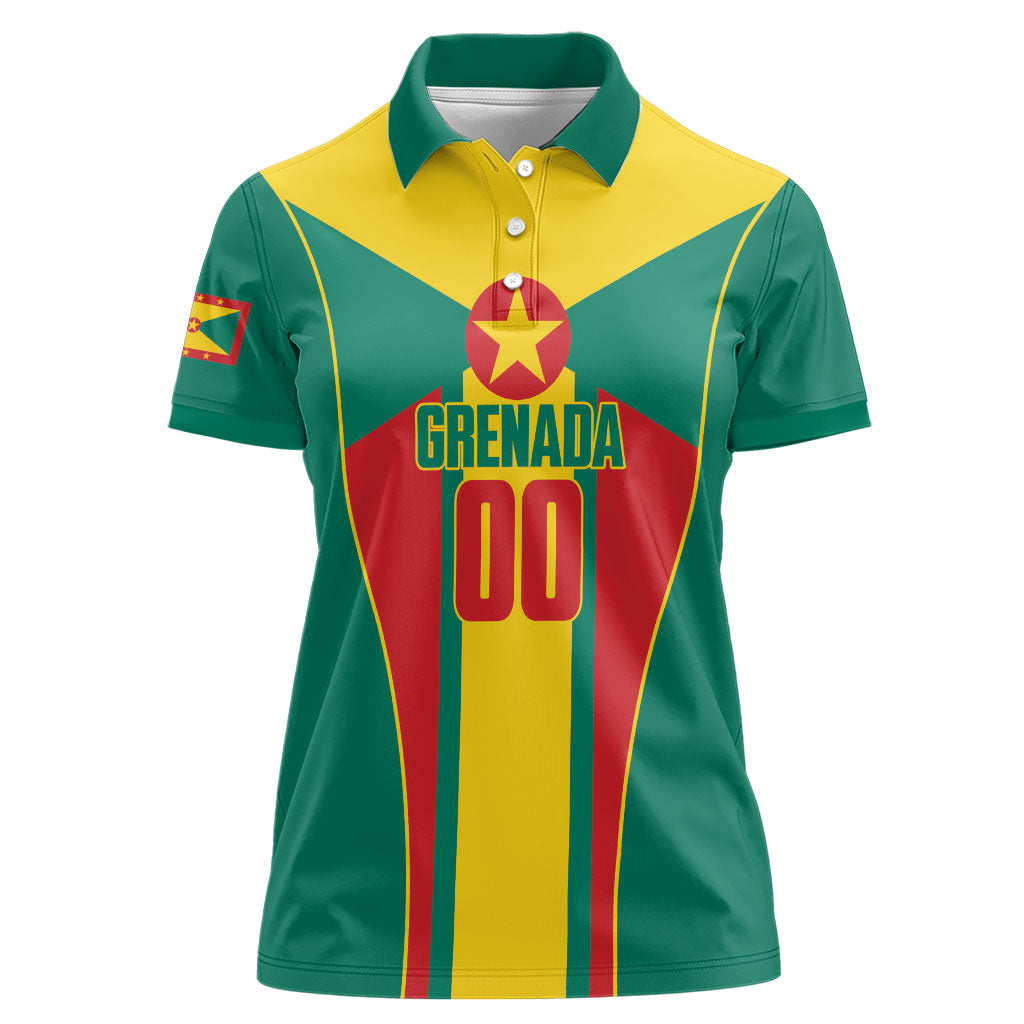 Grenada Basketball Custom Women Polo Shirt Go Island of Spice
