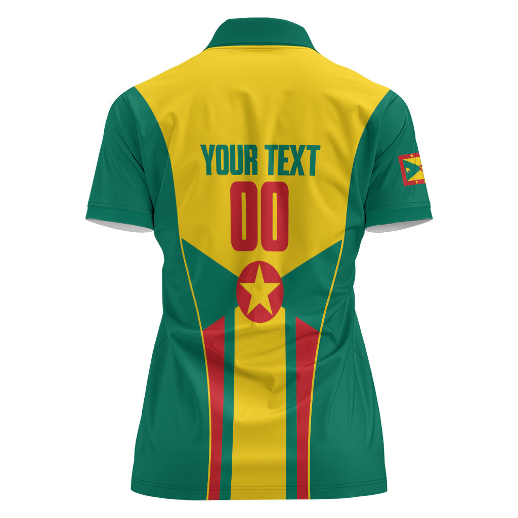 Grenada Basketball Custom Women Polo Shirt Go Island of Spice