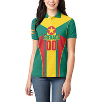 Grenada Basketball Custom Women Polo Shirt Go Island of Spice