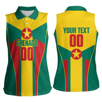 Grenada Basketball Custom Women Sleeveless Polo Shirt Go Island of Spice