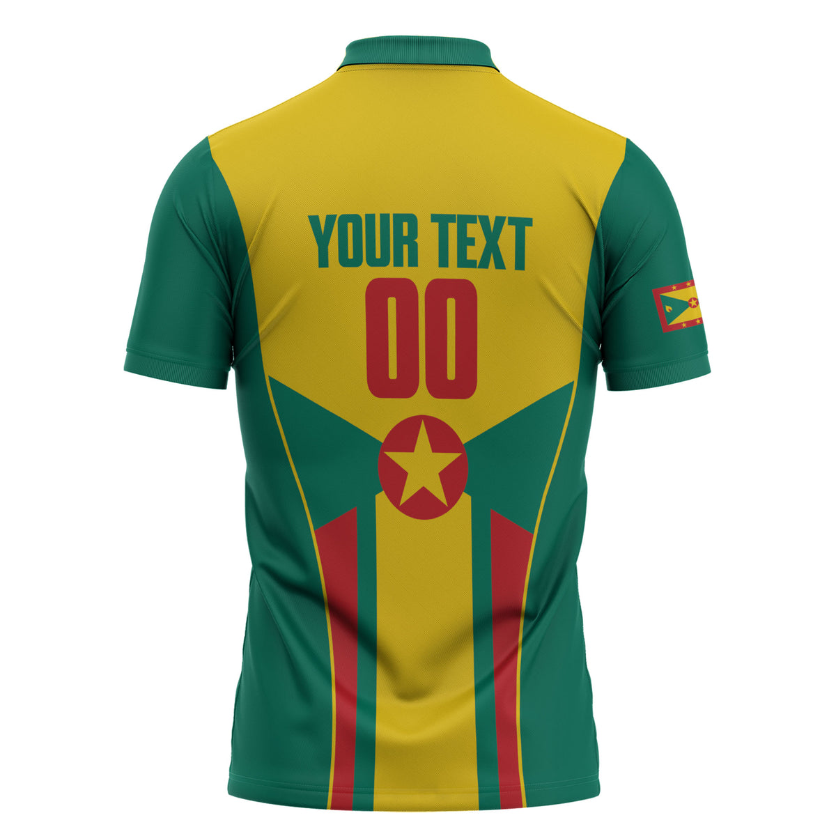 Grenada Basketball Custom Zipper Polo Shirt Go Island of Spice