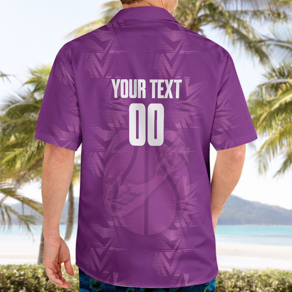 Bermuda Basketball Custom Hawaiian Shirt Bermudian Map Sporty Style