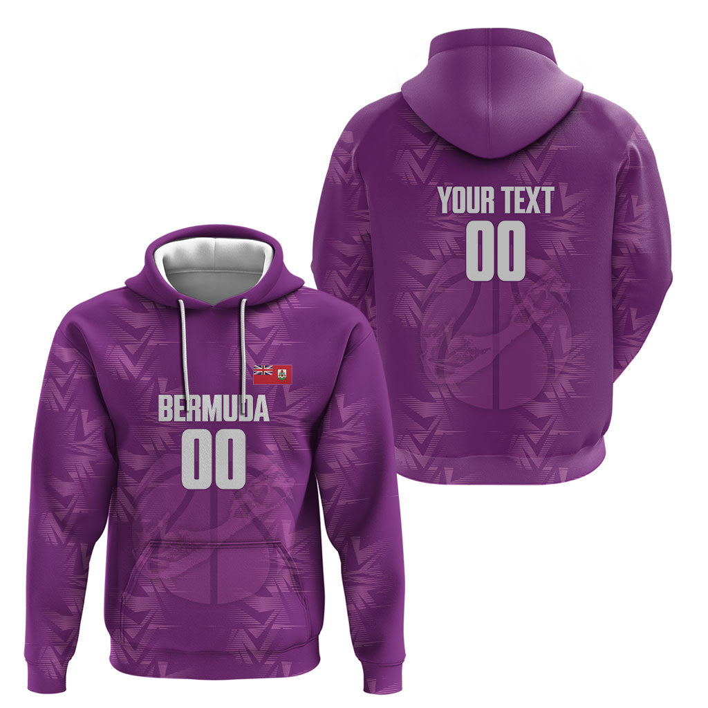 Bermuda Basketball Custom Hoodie Bermudian Map Sporty Style