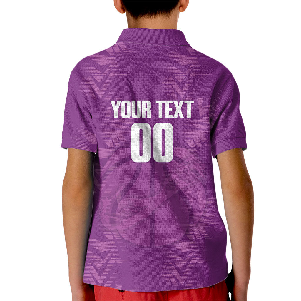 Bermuda Basketball Custom Kid Polo Shirt Bermudian Map Sporty Style