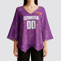 Bermuda Basketball Custom Kimono Sleeve Blouse Bermudian Map Sporty Style