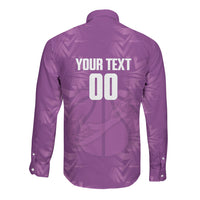 Bermuda Basketball Custom Long Sleeve Button Shirt Bermudian Map Sporty Style