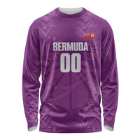 Bermuda Basketball Custom Long Sleeve Shirt Bermudian Map Sporty Style