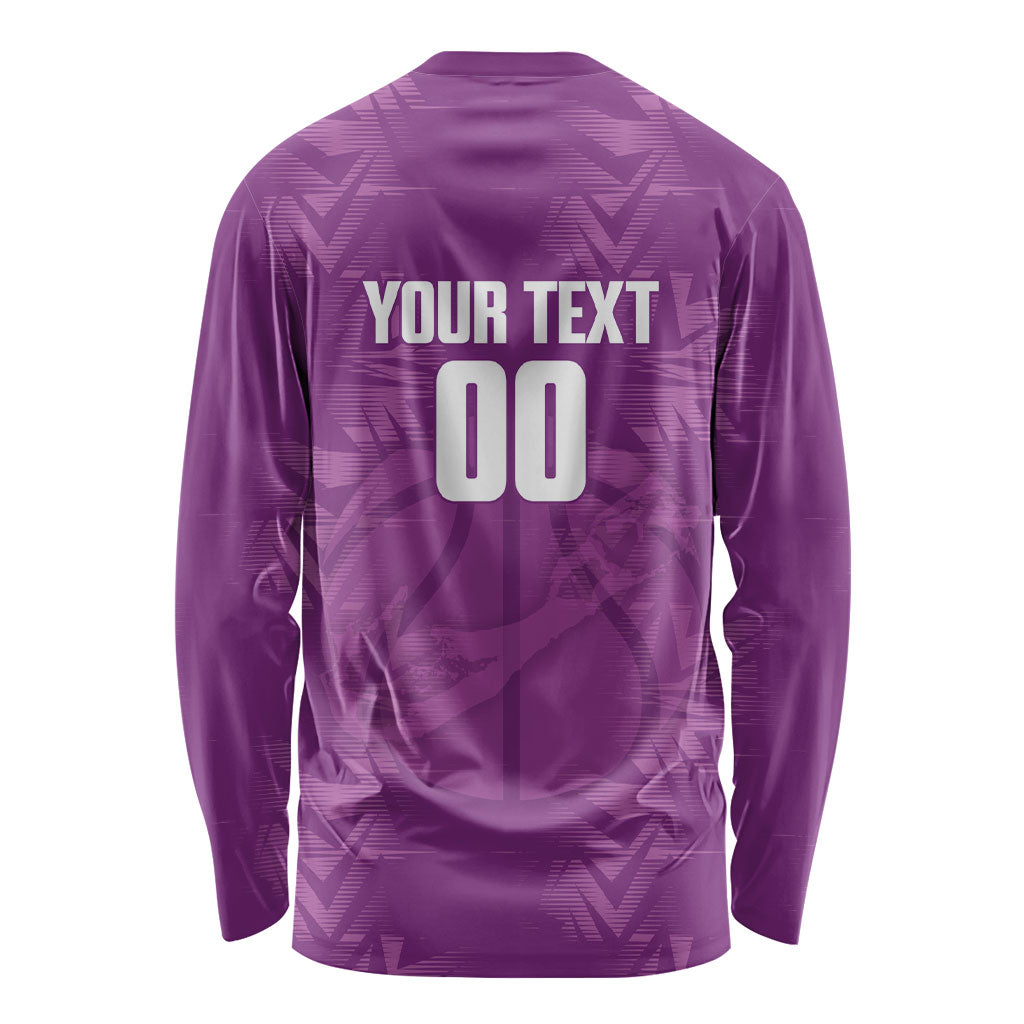 Bermuda Basketball Custom Long Sleeve Shirt Bermudian Map Sporty Style