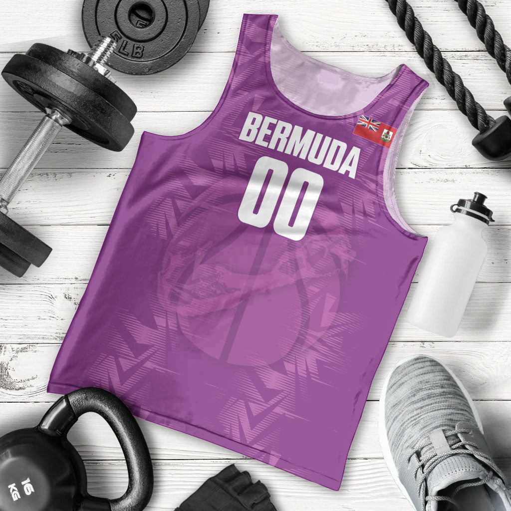Bermuda Basketball Custom Men Tank Top Bermudian Map Sporty Style