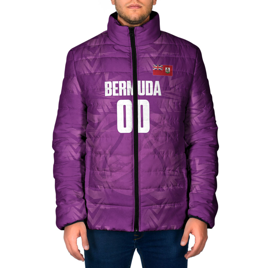 Bermuda Basketball Custom Padded Jacket Bermudian Map Sporty Style