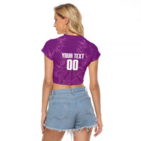 Bermuda Basketball Custom Raglan Cropped T Shirt Bermudian Map Sporty Style