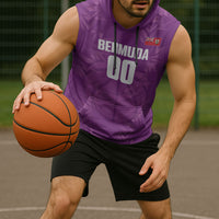 Bermuda Basketball Custom Sleeveless Hoodie Bermudian Map Sporty Style