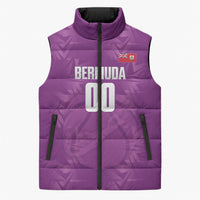 Bermuda Basketball Custom Sleeveless Puffer Jacket Bermudian Map Sporty Style