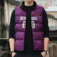 Bermuda Basketball Custom Sleeveless Puffer Jacket Bermudian Map Sporty Style