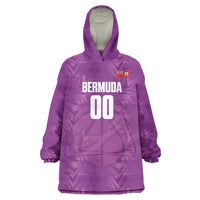 Bermuda Basketball Custom Wearable Blanket Hoodie Bermudian Map Sporty Style
