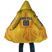 Barbados Basketball Custom Cloak Barbadian Trident Yellow Version