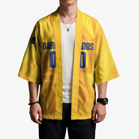 Barbados Basketball Custom Kimono Barbadian Trident Yellow Version
