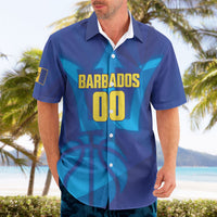 Barbados Basketball Custom Hawaiian Shirt Barbadian Trident Blue Version