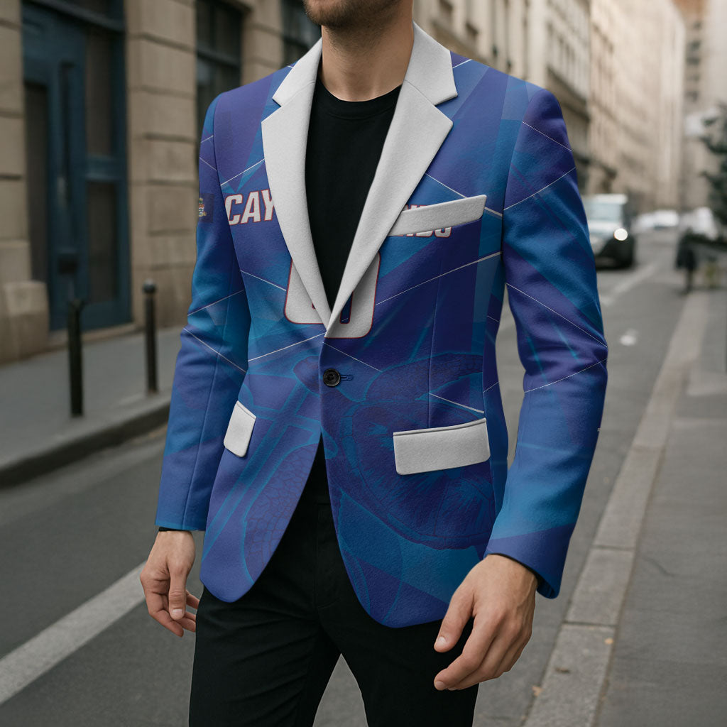 Cayman Islands Basketball Custom Blazer Sea Turtle Sporty Style