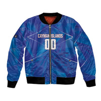 Cayman Islands Basketball Custom Bomber Jacket Sea Turtle Sporty Style